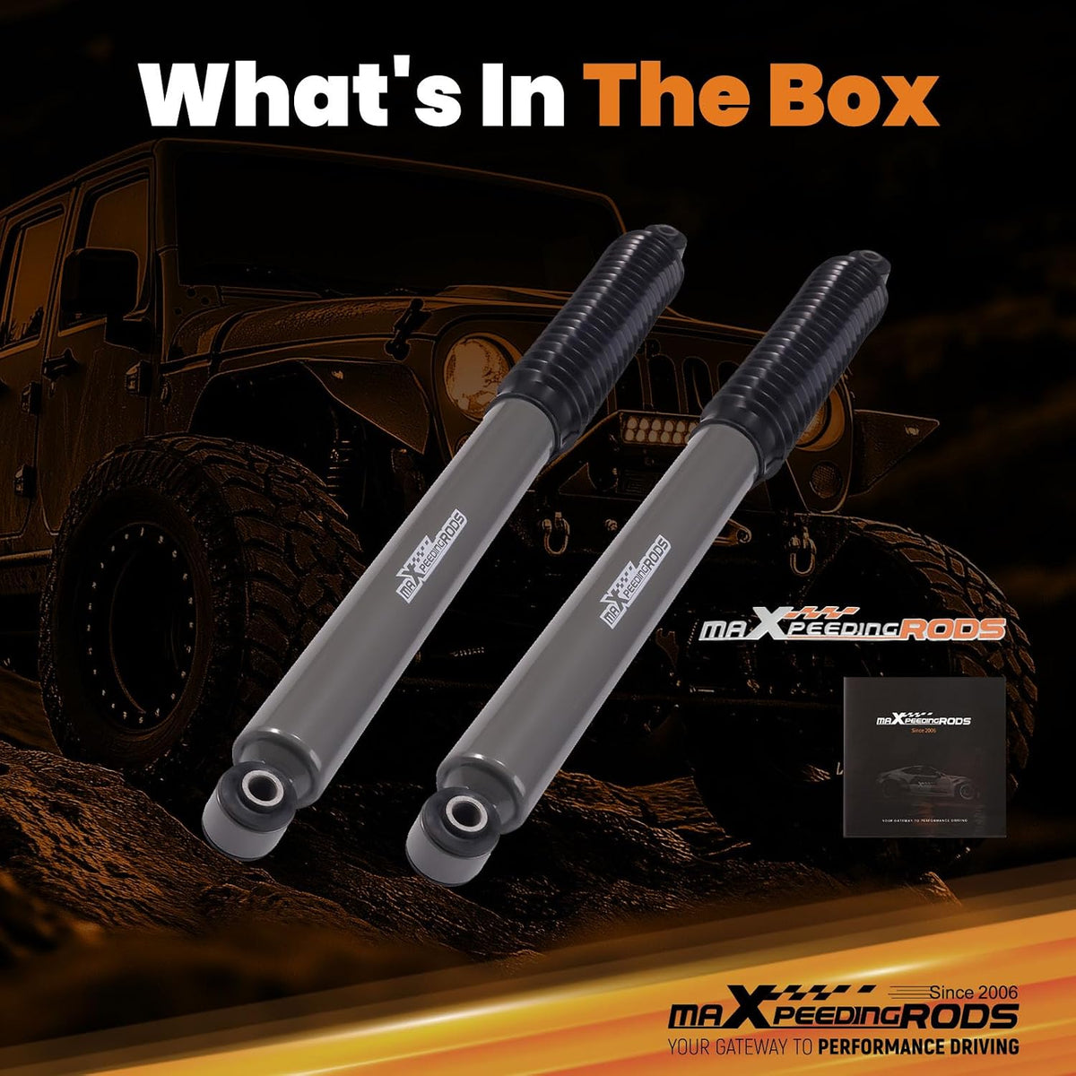 maXpeedingrods 4.5-8" Rear Shocks for Chevy Silverado/GMC Sierra 1500 07-25