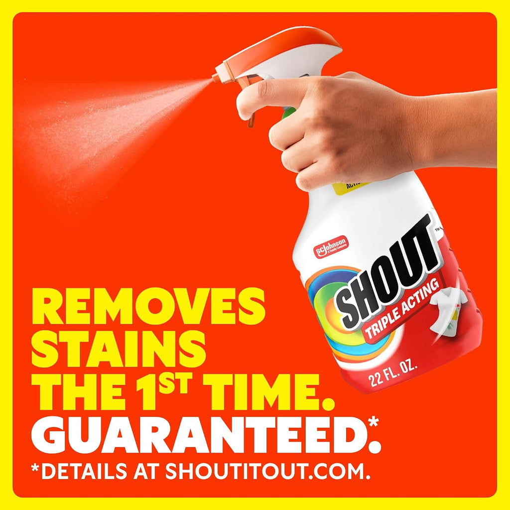 Triple-Acting Active Enzyme Laundry Stain Remover Spray, 22oz (Pack of 3)