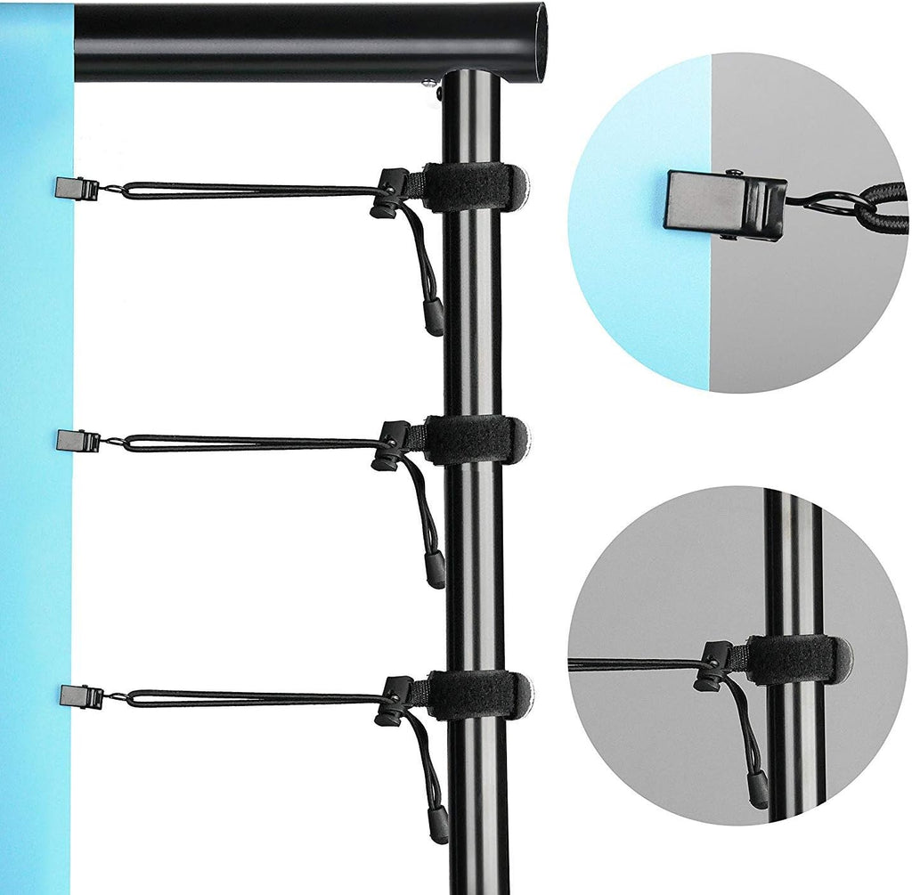 10 x 10Ft Photo Video Studio Heavy Duty Adjustable Muslin Backdrop Stand Background Support System Kit for