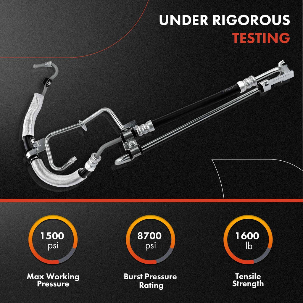 A-Premium Power Steering Pressure Hose Assembly Compatible with Volvo