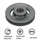 uxcell BK55-1 3/16 V-Belt Sheave 1-3/16"Bore 5.25"OD Single Groove Web Sheave Bored-to-Size Sheave, Cast Iron, Belt Section for 3L or B Belt