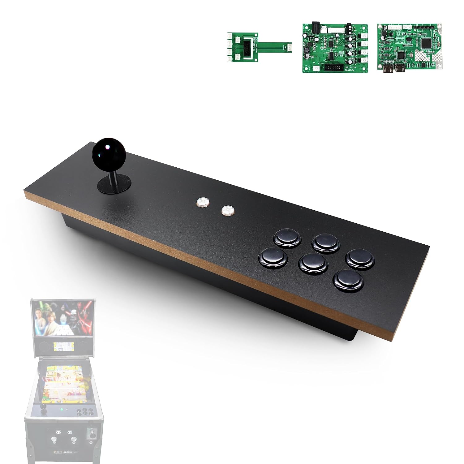 IntecGaming Switch Fighting Stick for Arcade1Up'S Digital Pinball - Expand Your arcade 1up Pinball Games, Play Your