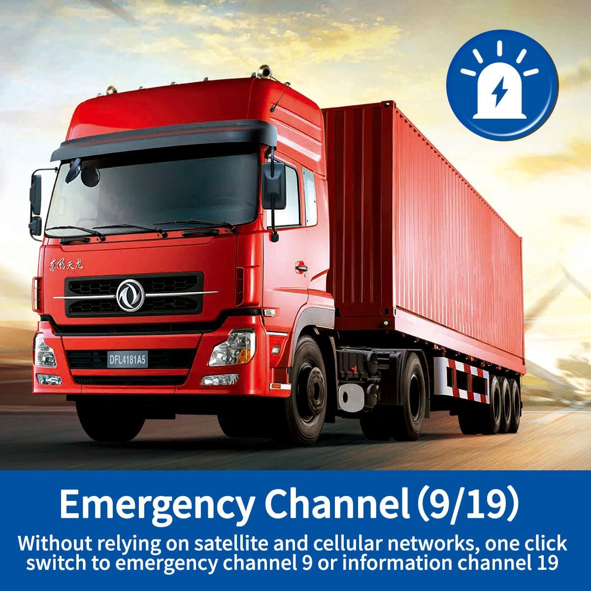 CB Radio with Magnetic Mount Antenna for Truckers Long Range AM FM Professional CB Radios,Compact Design,Instant