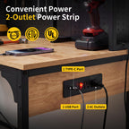 48" Garage Workbench with Pegboard & Storage 3D Printer Work Table