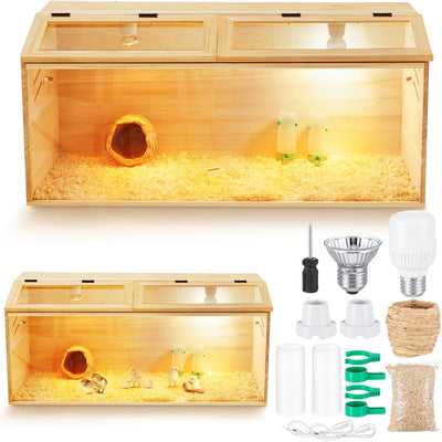 Chicken Brooder Box, Wooden No Legs, 32 x 16 x 16 in