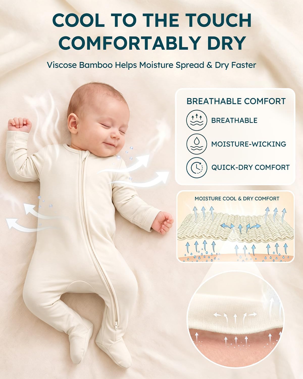 Viscose Bamboo Baby Pajamas Newborn Sleepers For Boy Girl Clothes
