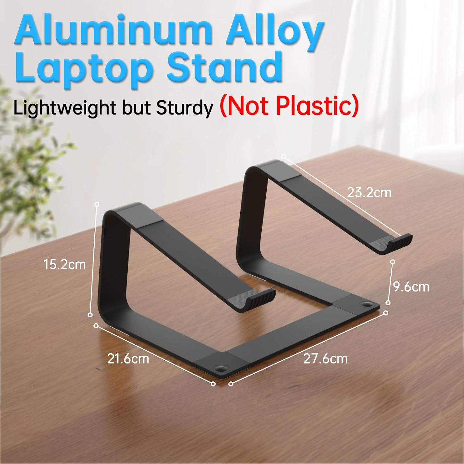 Laptop Stand for Desk Portable Computer Riser Metal Notebook Holder Printer Stand Office Desk Accessories Compatible