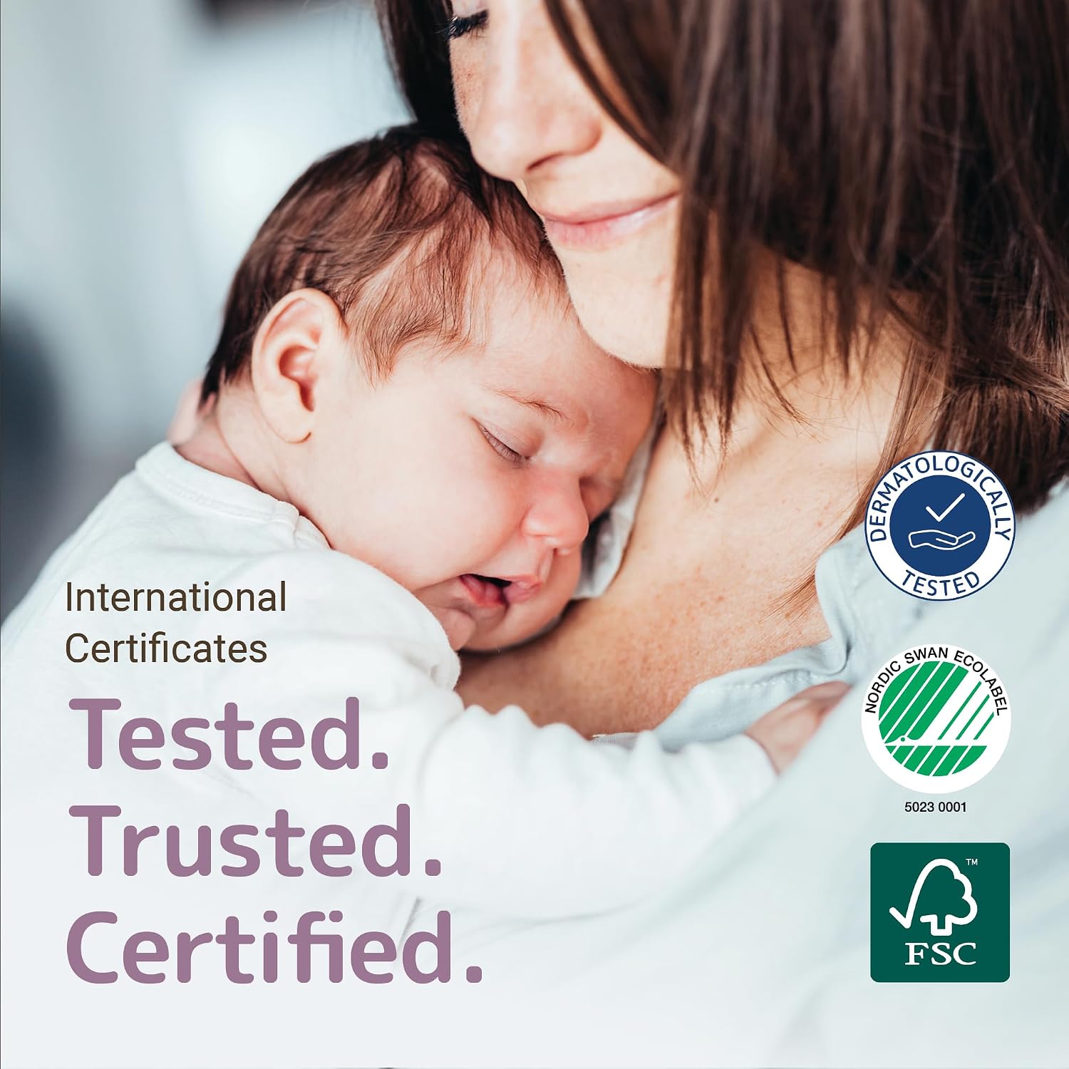 Premium Eco-Friendly Baby Diapers, Size 1 (4-9 Lbs), 36 Count
