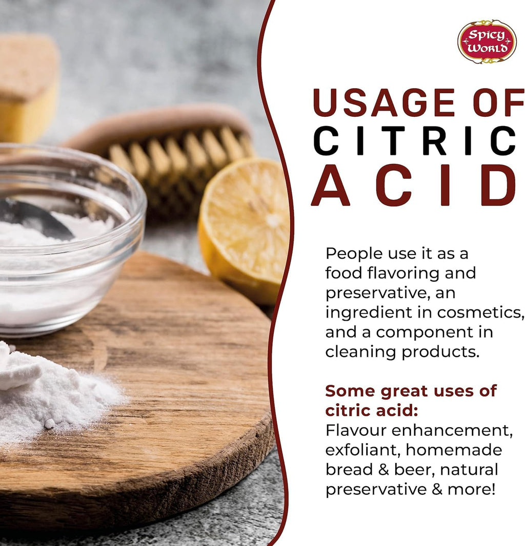 Pure Citric Acid, 7 Ounce (200g) - Food Grade & Non-GMO- Natural Food Preservative, Beauty Ingredient G