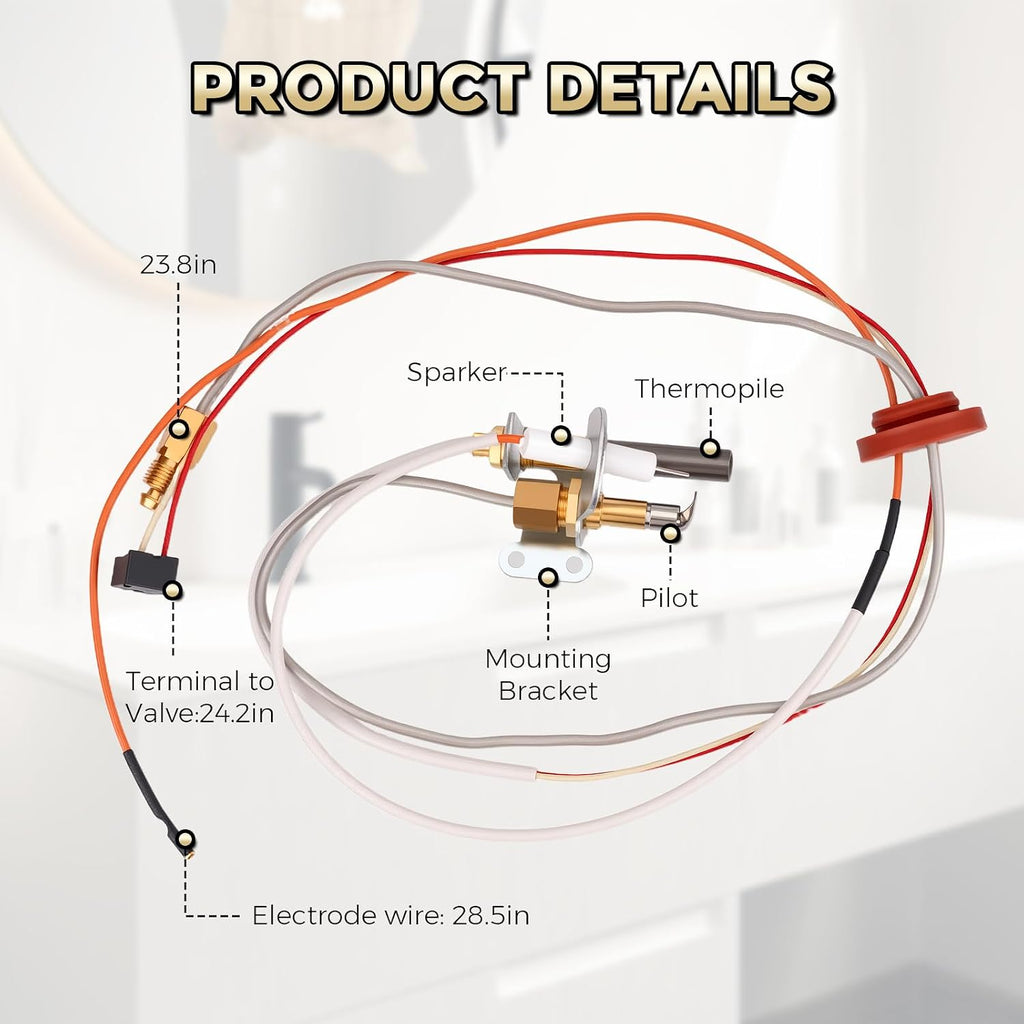 SP21058 SP20824 Pilot Assembly for Rheem, Ruud and Richmond Water Heaters
