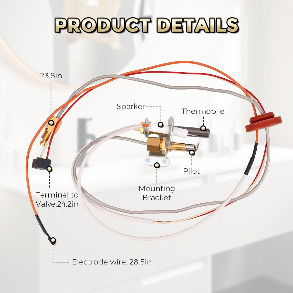 SP21058 SP20824 Pilot Assembly for Rheem, Ruud and Richmond Water Heaters