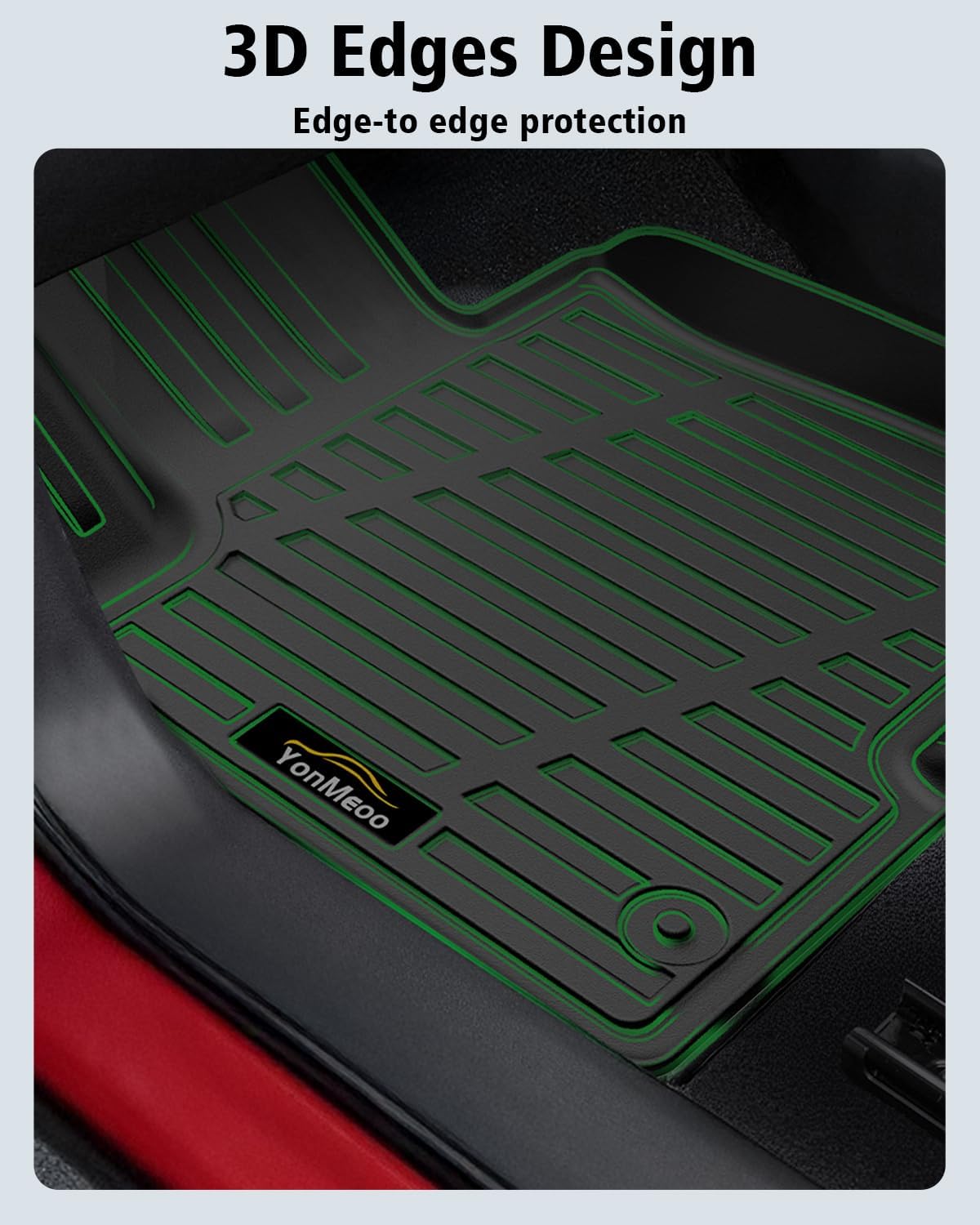 Floor Mats Custom for Kia Telluride 2027 Gas Only (Not for Hybrid) 7&8 Seater Trunk Mat with Backrest Mat All Weather