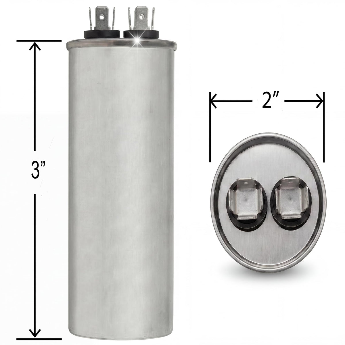 30 MFD 370/440 Volt VAC Run Round Capacitor CAP99-3004R