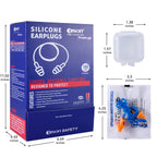 100Pairs Silicone Ear Plugs,32dB,Orange