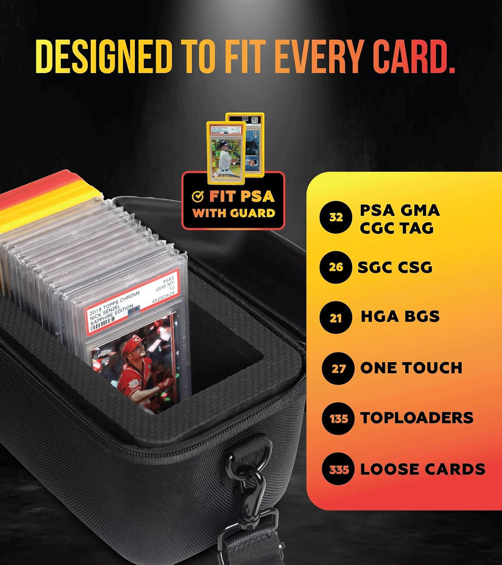 Slab Armor Graded Card Storage Box for Sports and TCG Card Slab Case for Graded Cards Holder Graded Card Holder PSA