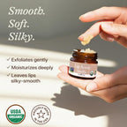 USDA Organic Lip Scrub Vanilla - USA Made with Natural Ingredients