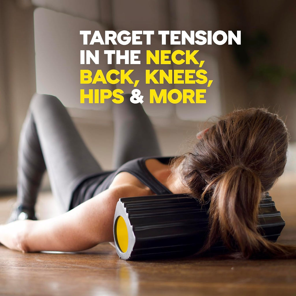 Training Rocker Myofascial Release Roller, Neck and Back Massage Roller for Muscles, Round Foam Roller for Stretching