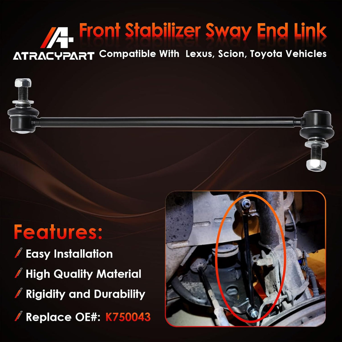 Sway Bar Links Front, Fit For 2006-2018 Toyota Prius RAV4, Scion xB iM tC