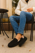 100% Genuine Leather Mens Slippers Moccasin Loafers for Men