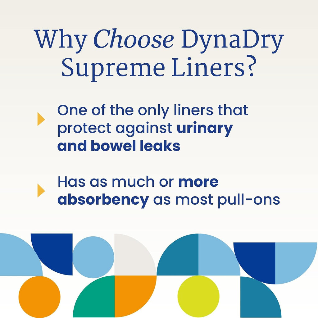 DynaDry Supreme Heavy-Duty Incontinence Liners, XL, 4 Count