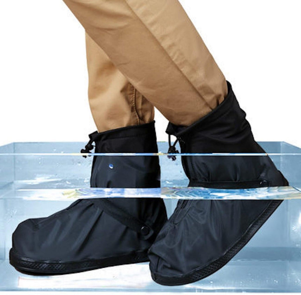 Rain Boot Waterproof Shoes Cover Women Men Kids Reusable Rubber Sole