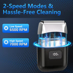 Electric Foil Shavers for Men: IPX7 Waterproof, 2-Speed Modes