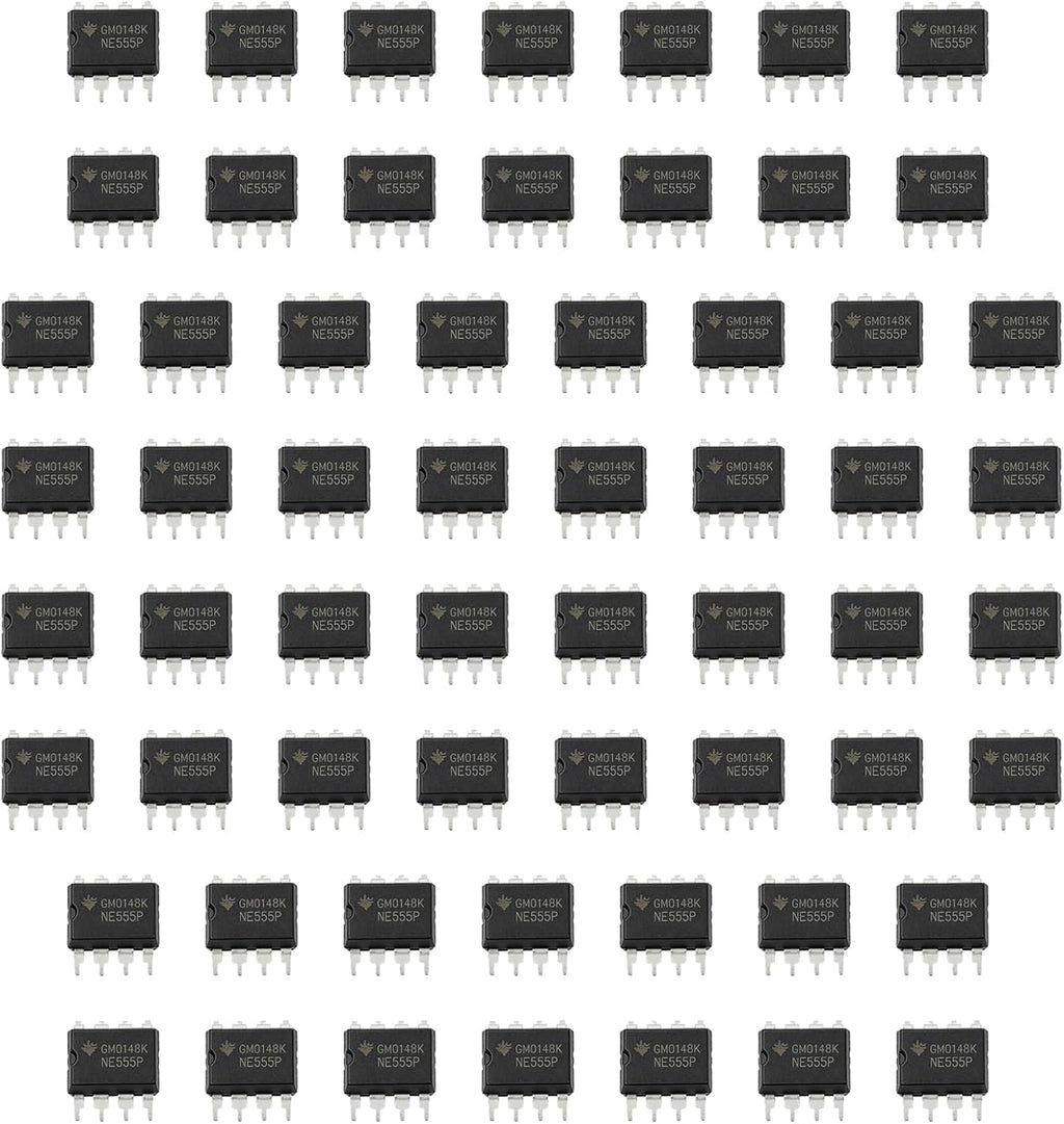 60PCS NE555 Timer IC NE555P Chip DIP 8-Pin NE555N