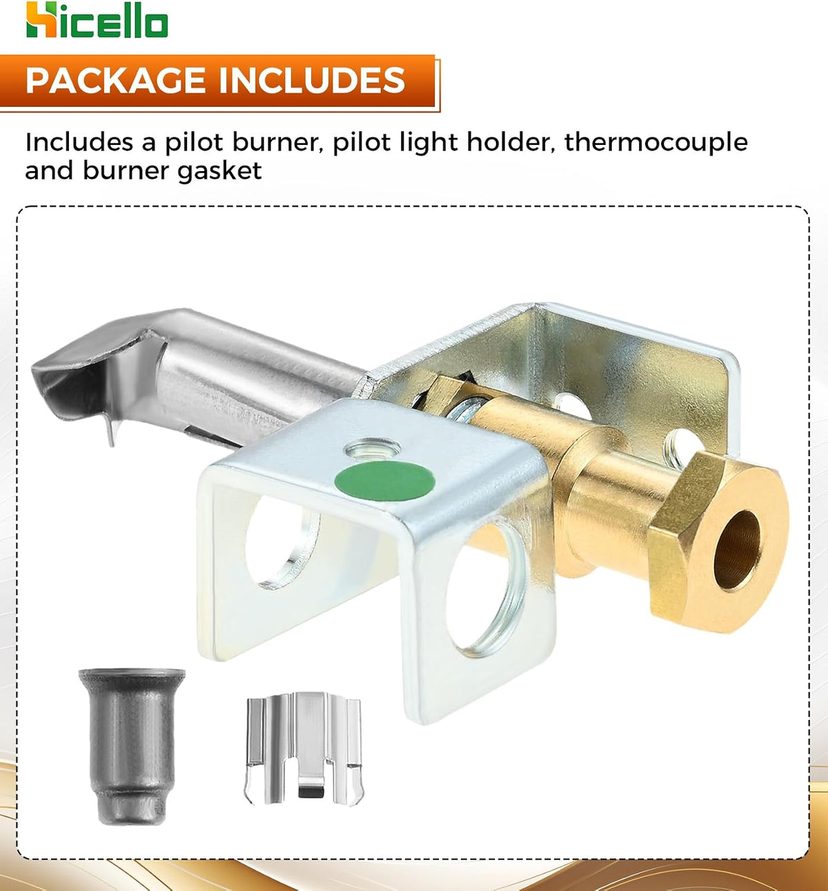 Pilot Assembly Gas Pilot Burner Vertical Downward Inlet Thermocouple Holder