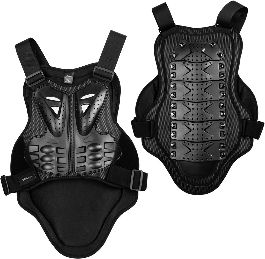 ATV Chest Protector Adult Motorcycle Vests for Men Dirt Bike Mountain Bike Off-Road Racing Adult M | Pe Hard Shell