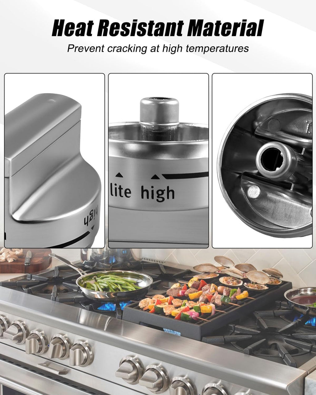 W11101439 Oven Range Burner Knob Fit for Maytag Gas Stove