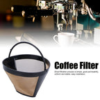 Stainless Steel Coffee Filter, Reusable Mesh Cone Coffee Filter Strainer, Replacement Coffee Maker Basket Filter Coffee Bar Brewer Filters Mesh Coffee Filter Basket