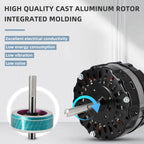 Criditpid DOW-136-0-34, DOW-136-0-40-XIN Power Vent Attic Fan Motor Replacement Part, 3.4 Aamps, 120 Volts, 1100RPM Motor.
