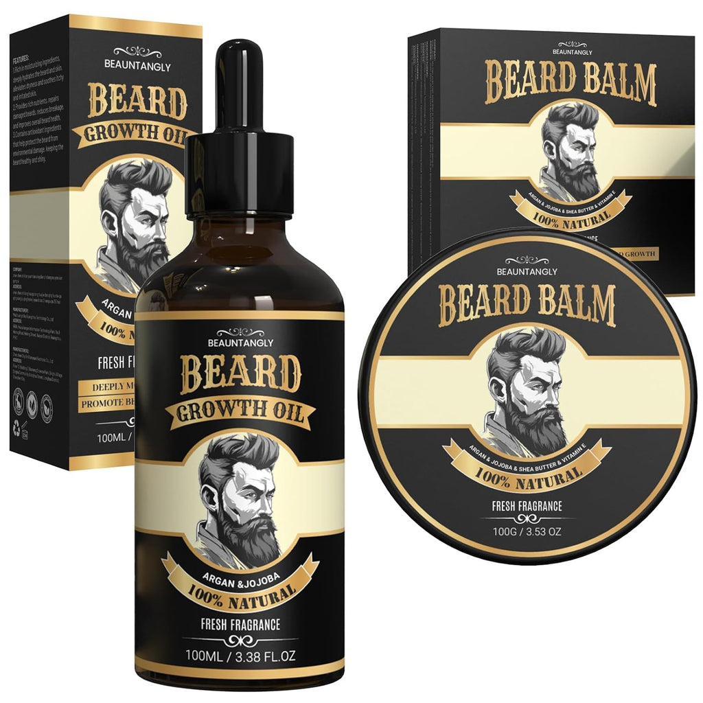 Beard Oil Beard Balm Kit for Men