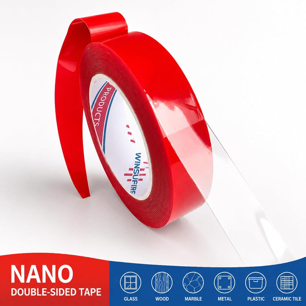 ClearNano Double Sided Tape High Viscosity 1 inch 20FT