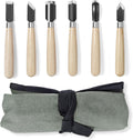 Wood Carving Tools Set - Chisel Set with Canvas Case, Carving Chisels Set Woodworking for Adults, Wood Whittling