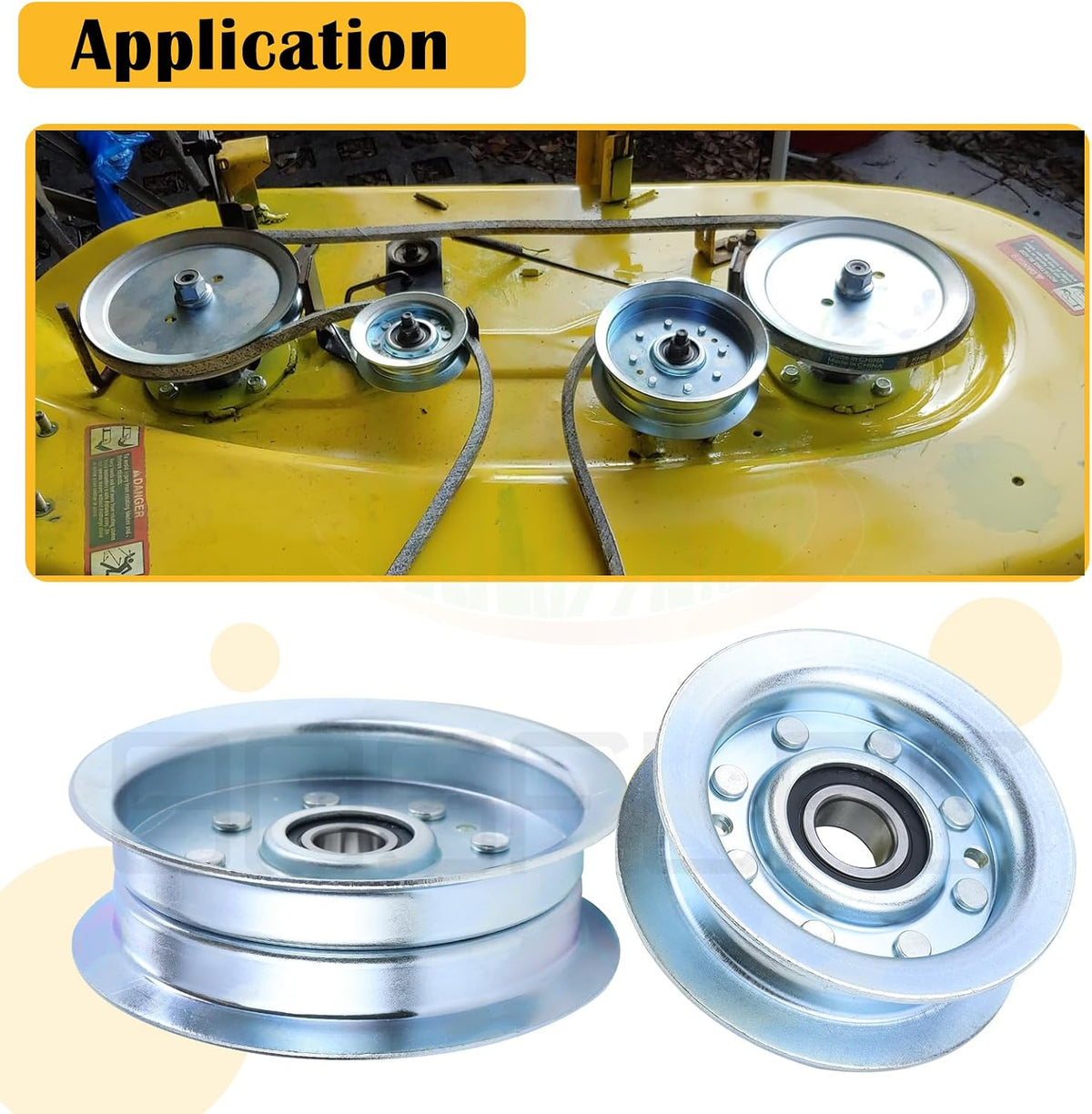 GY22172 Pulley with GY20629 Pulley for D140 Idler Pulley