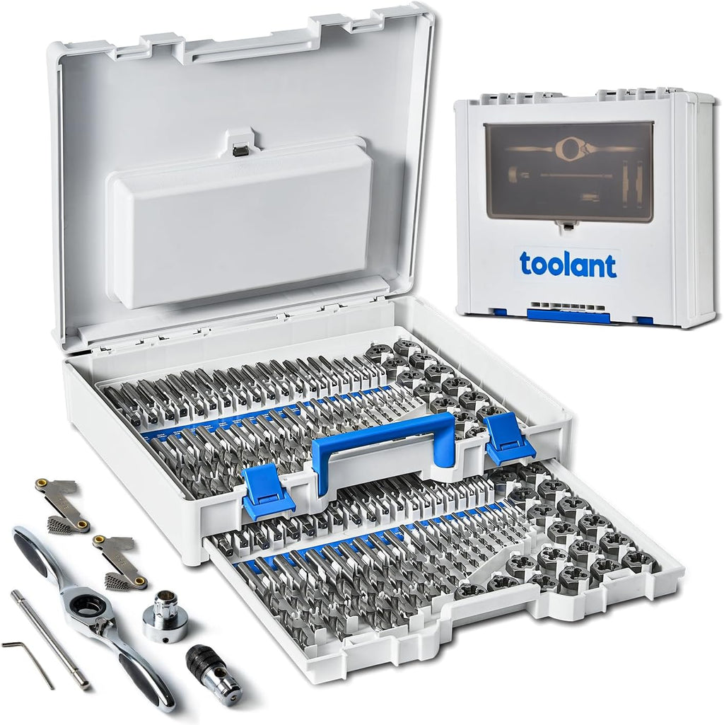 toolant 127-Piece Metric & SAE Ratcheting Tap and Die Set
