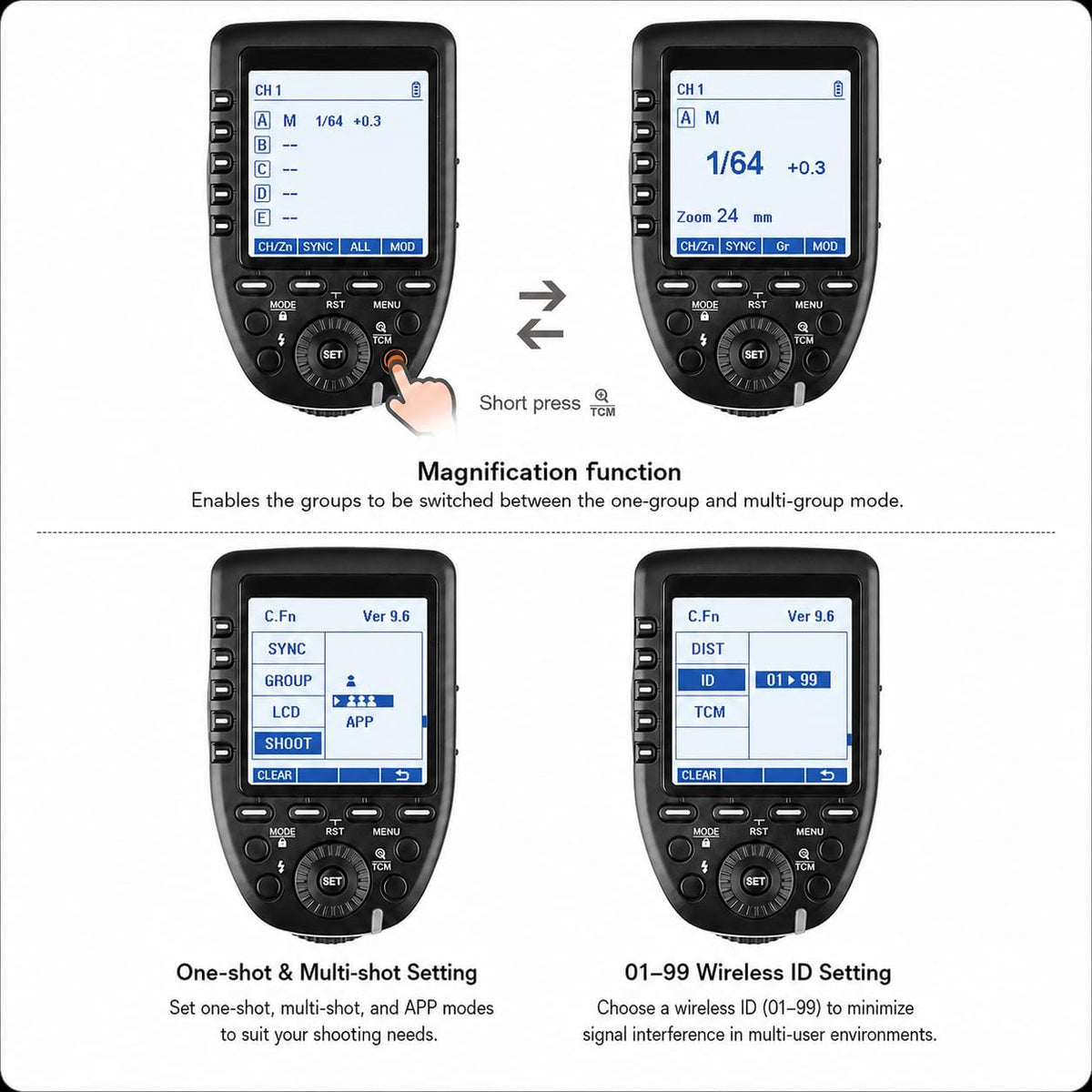 XproC Xpro-C TTL Wireless Flash Trigger for Canon, 1/8000s HSS
