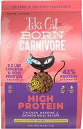 Tiki Cat Born Carnivore Dry Cat Food, Chicken, Herring & Salmon, 2.8 lb Bag