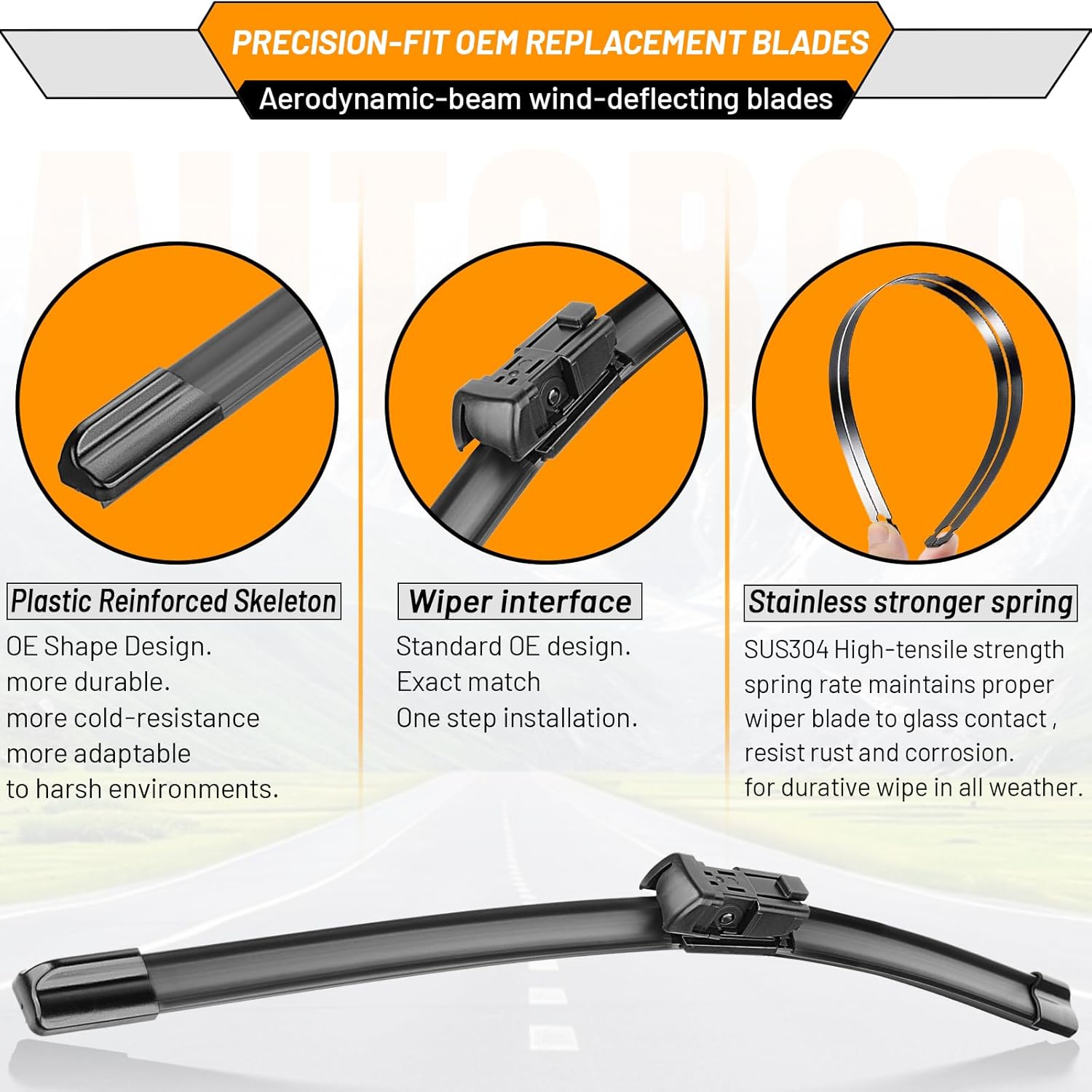 28"+21" Windshield Wipers Replacement for Ford Transit-150 Transit-250 Transit-350 2023 2022 2021 2020 2019 2018 2017