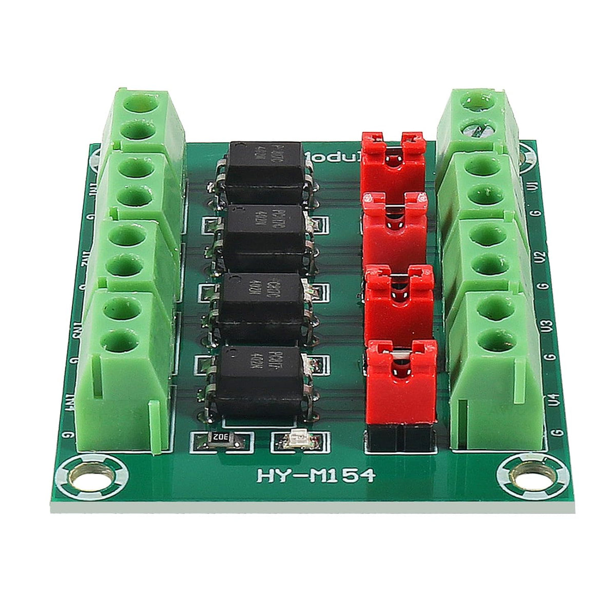 4pcs PC817 4 Channel Optocoupler Isolation Board Voltage Converter Adapter Module 3.6-30V Driver Photoelectric Isolated Module 817 Voltage Isolation Modules
