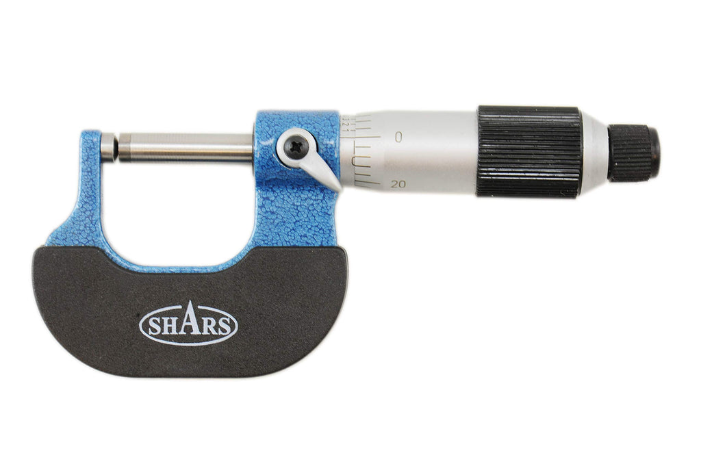 Shars 0-1" Ball Anvil Flat Spindle Micrometer, Carbide Thickness 303-2360 P