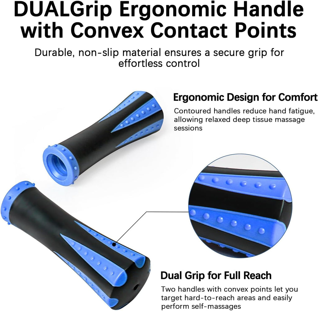 Muscle Roller Massage Roller Stick- Deep Tissue Fascia Blaster for Myofascial Pain Relief, Lymphatic Drainage & Body