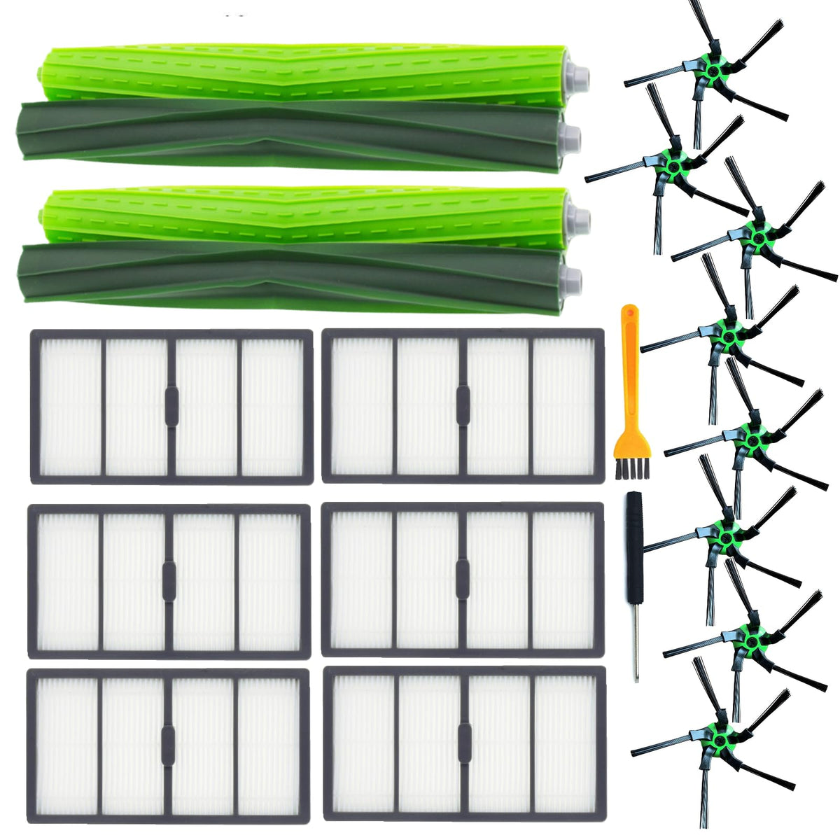 Sytalin Replacement Parts Roller Brushes Set Compatible for IRobot Roomba S9 (9150) S9+ S9 Plus (9550), Vacuum Cleaner Replacement Accessory