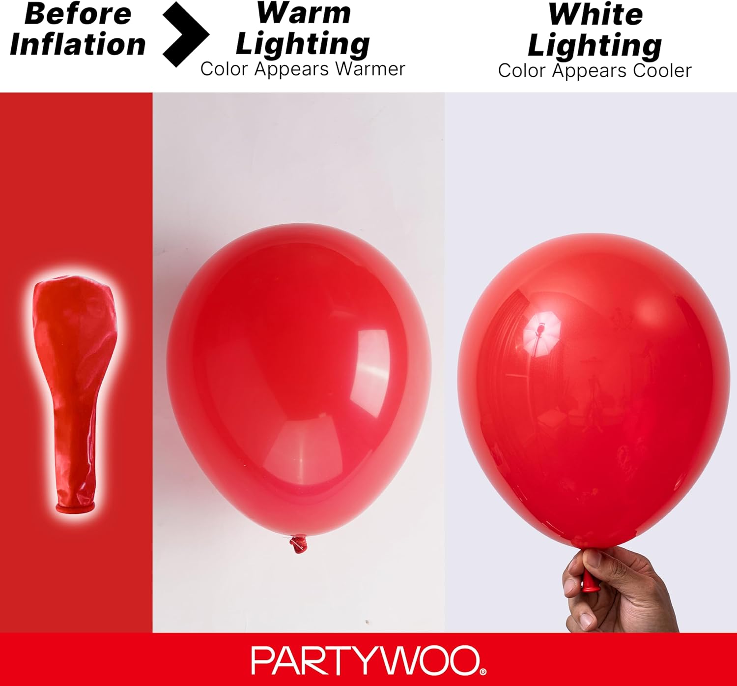 Red Balloons 140 pcs Different Sizes of 18 12 10 5 Inch Red Balloon Arch Kit Garland for Birthday Graduation