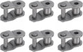 uxcell 6Pcs #80 Chain Offset Half Link Roller, 1" Pitch Carbon Steel, Standard Chain End Connector Split Links for 16A Chain