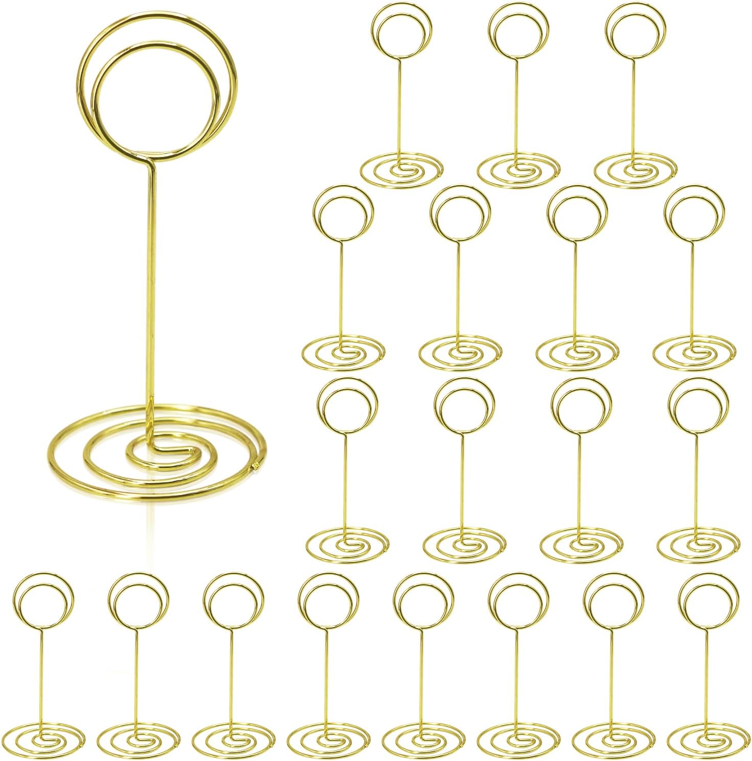 Table Number Holders 20Packs - 3.35 Inch Table Number Stands Place Card Holder for Wedding Party Graduation Reception