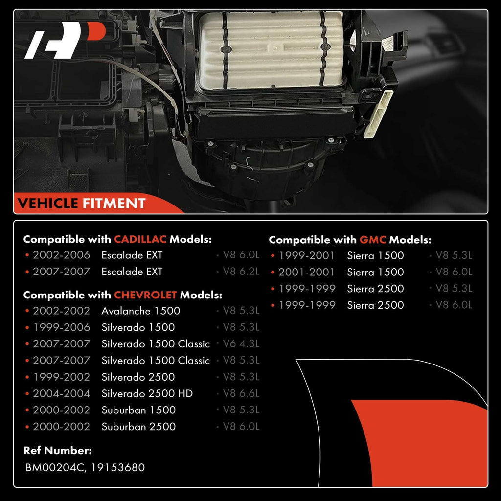A-Premium Front HVAC Heater Blower Motor Compatible with Chevrolet & GMC