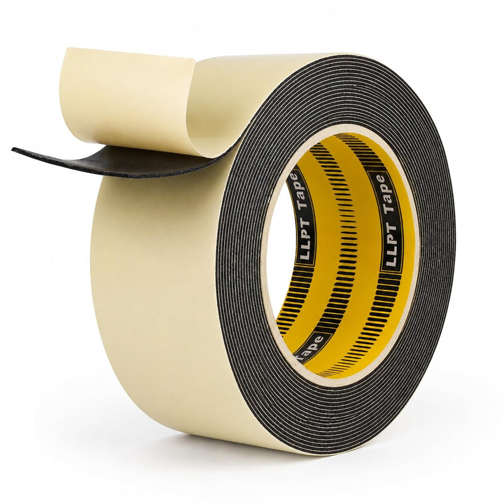 Double Sided Foam Tape 2" x 18 Ft Black