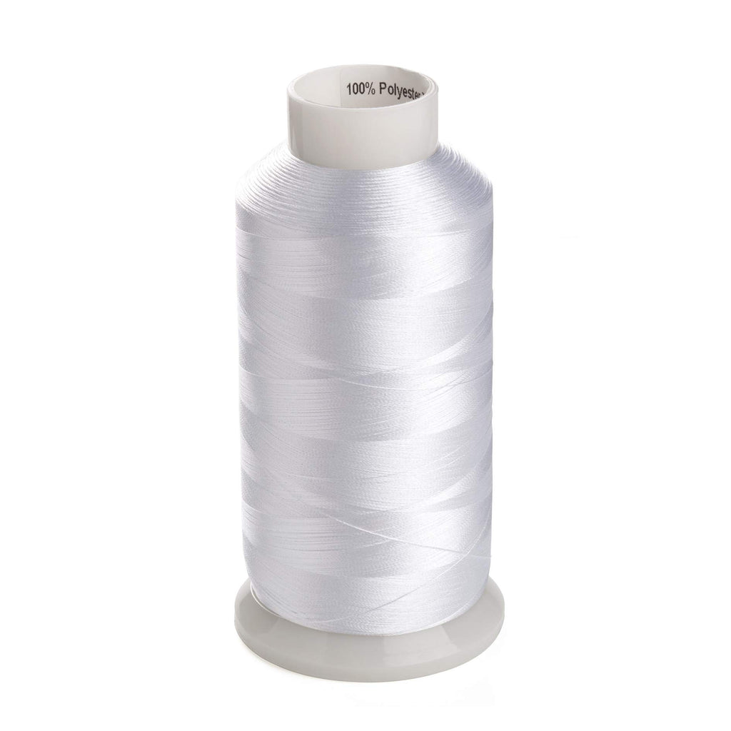 2 Huge Spools Bobbin Thread 60WT Black and White 5500 Yards Each